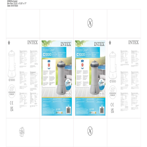 Aufbereitungsanlage für Schwimmbad Intex Krystal Clear 99 W 3785 l/h
