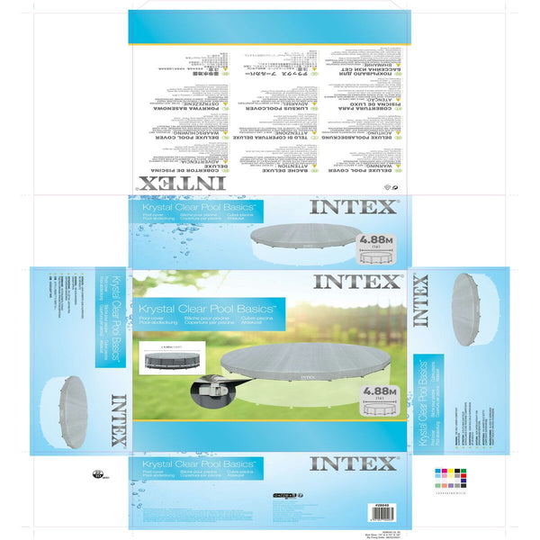 Poolabdeckung Intex 28040 ULTRA FRAME Ø 488 cm 488 x 25 x 488 cm