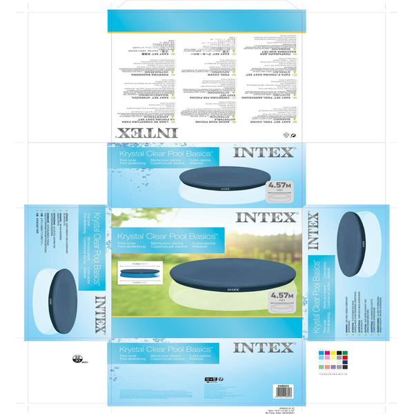 Poolabdeckung Intex 28023 EASY SET Ø 457 cm 457 x 20 x 457 cm