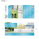 Schwimmbad Leiter Intex 3 Stück 107 cm