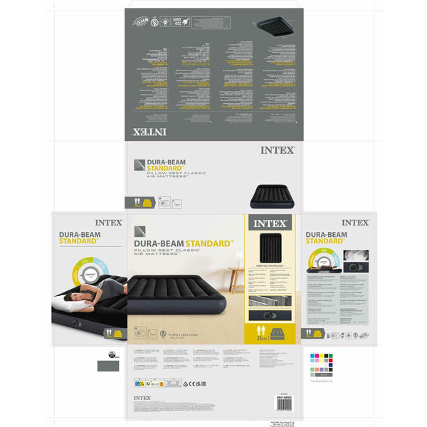 Luftmatratze Intex PILLOW REST CLASSIC 137 x 25 x 191 cm (3 Stück)