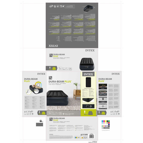 Luftmatratze Intex 99 x 42 x 191 cm (3 Stück)