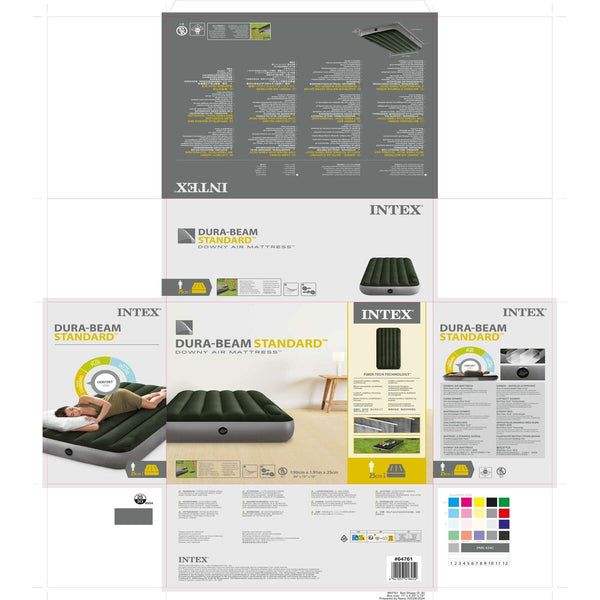 Luftmatratze Intex 99 x 25 x 191 cm (4 Stück)