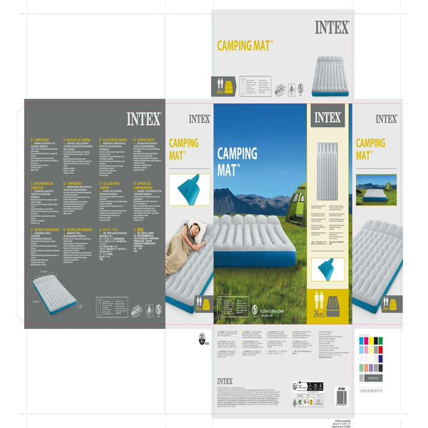 Luftmatratze Intex 127 x 24 x 193 cm (3 Stück)
