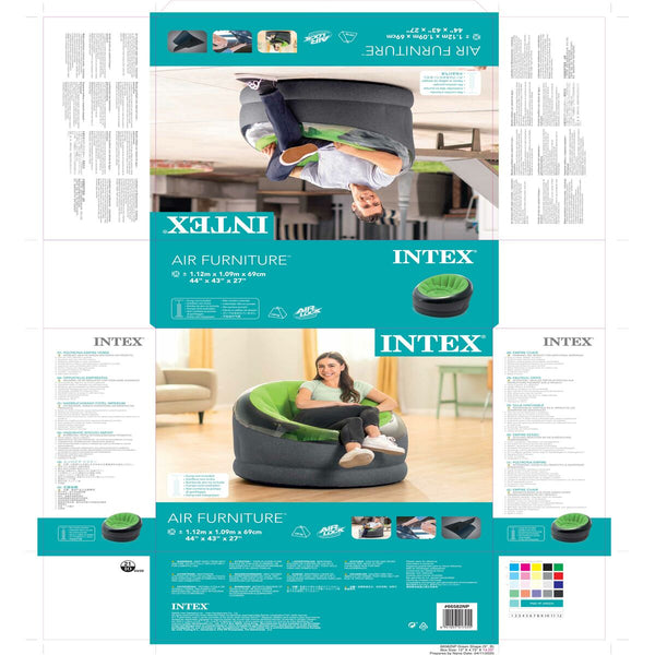 Aufblasbarer Sessel Intex EMPIRE 112 x 69 x 109 cm (3 Stück)