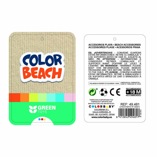 Strandspielzeuge-Set Colorbaby 16,5 x 11 x 11 cm (2 Stück)