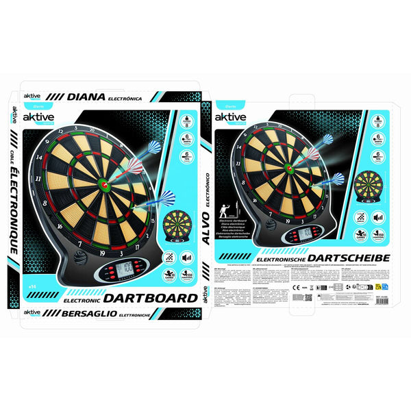 elektronische Dartscheibe Colorbaby 38 x 43 x 2 cm (4 Stück)
