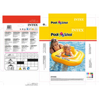 Baby-Schwimmer Intex Gelb 79 x 23 x 79 cm (12 Stück)