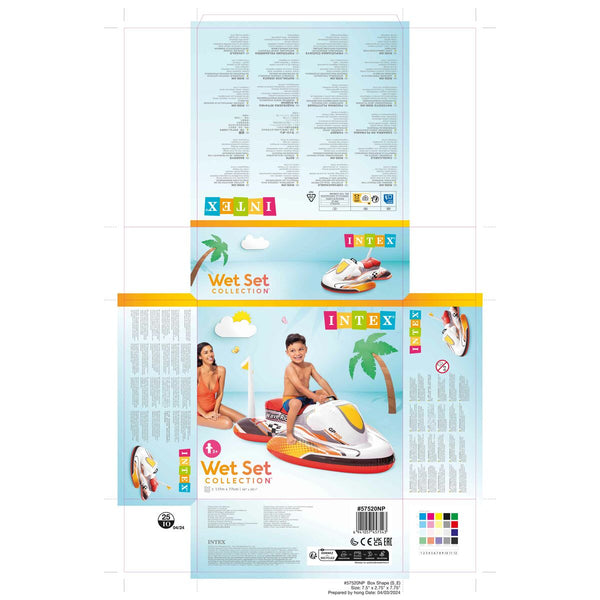 Aufblasbare Figur für Pool Intex Wave RIder Motorrad 117 x 58 x 77 cm (6 Stück)