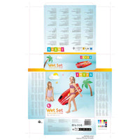 Aufblasbare Figur für Pool Intex Joy Rider 62 x 112 cm Surfbrett (12 Stück)