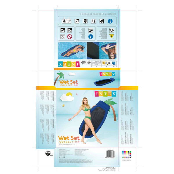 Luftmatratze Intex Lounge Raster 178 x 94 cm (12 Stück)