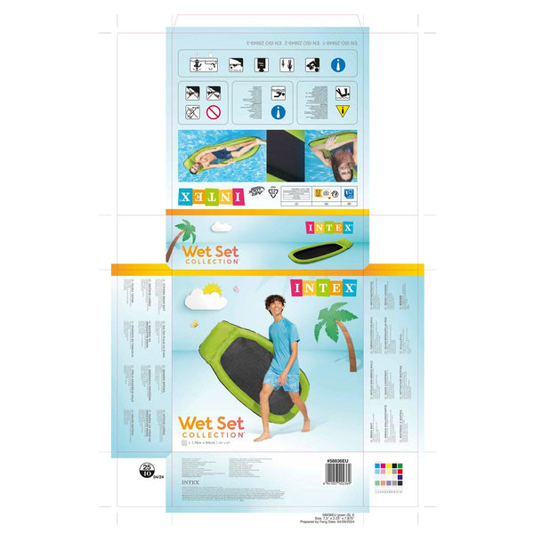 Luftmatratze Intex Lounge Raster 178 x 94 cm (12 Stück)