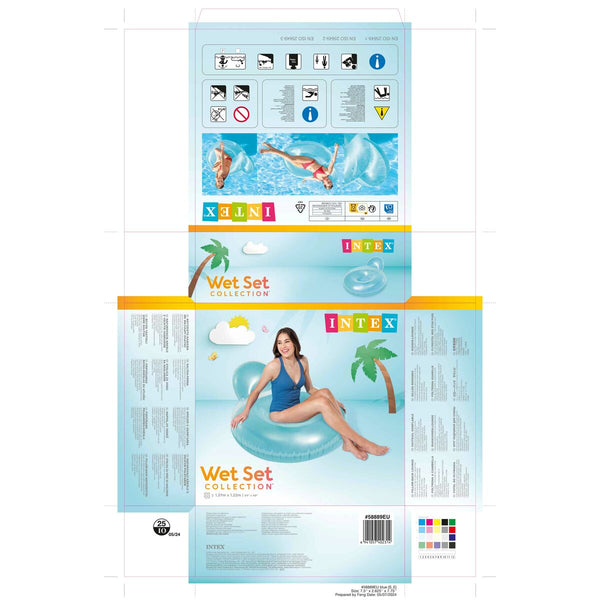 Aufblasbarer Sessel fürs Schwimmbad Intex rund 137 x 122 cm