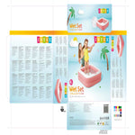 Aufblasbares Planschbecken für Kinder Intex karriert 57 L 86 x 25 x 86 cm (6 Stück)