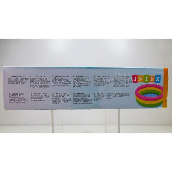 Aufblasbares Planschbecken für Kinder Intex Sunset Glow Ringe 28 L 61 x 22 x 61 cm (12 Stück)