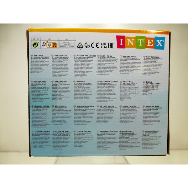 Aufblasbares Planschbecken für Kinder Intex Sunset Glow Ringe 28 L 61 x 22 x 61 cm (12 Stück)