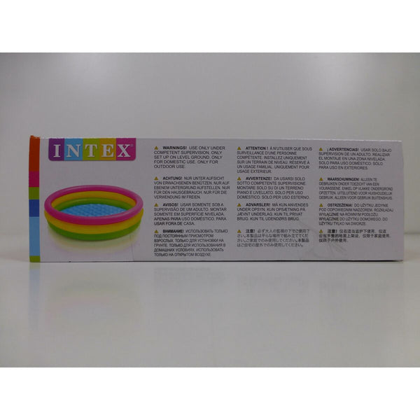 Aufblasbares Planschbecken für Kinder Intex Sunset Ringe 131 L 114 x 25 x 114 cm (6 Stück)