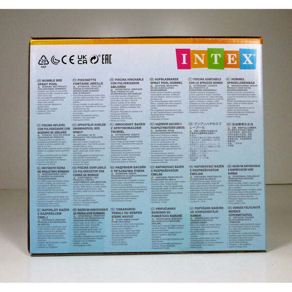 Aufblasbares Planschbecken für Kinder Intex Biene 56 L 127 x 102 x 28 cm (6 Stück)