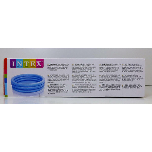 Aufblasbares Planschbecken für Kinder Intex Blau Ringe 581 L 168 x 40 cm (6 Stück)