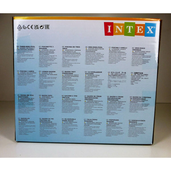 Aufblasbares Planschbecken für Kinder Intex Wassermelone Ringe 581 L 168 x 38 x 168 cm (6 Stück)