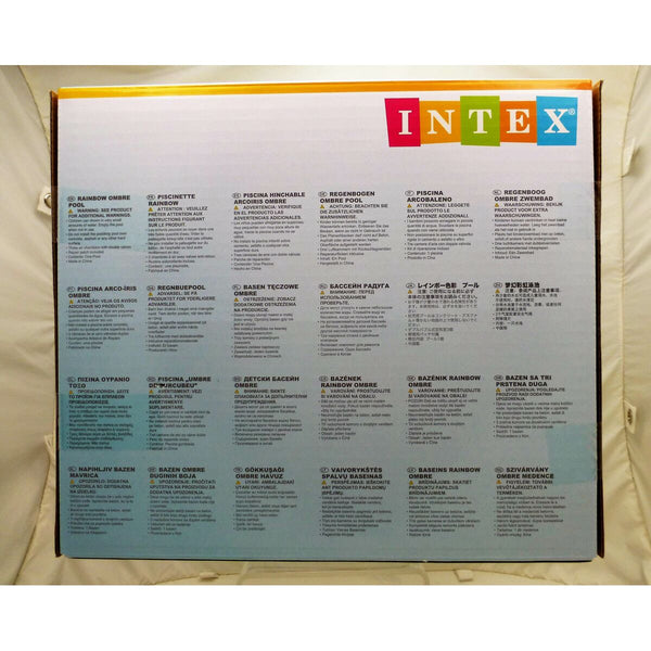 Aufblasbares Planschbecken für Kinder Intex Bunt Ringe 581 L 168 x 38 x 168 cm (6 Stück)