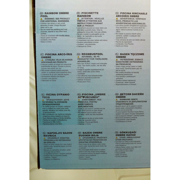 Aufblasbares Planschbecken für Kinder Intex Bunt Ringe 581 L 168 x 38 x 168 cm (6 Stück)