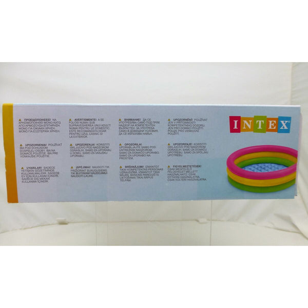 Aufblasbares Planschbecken für Kinder Intex Sunset Ringe 68 L 86 x 25 x 86 cm (6 Stück)