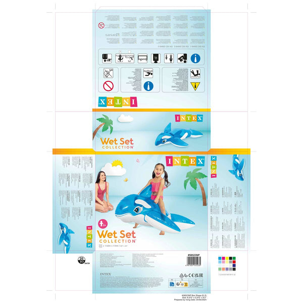 Aufblasbare Figur für Pool Intex Wal 152 x 114 cm (6 Stück)