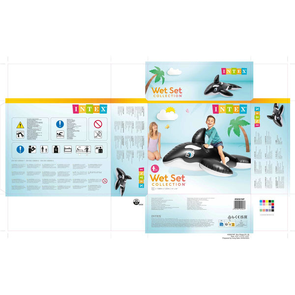 Aufblasbare Figur für Pool Intex Wal 193 x 76 x 119 cm (6 Stück)