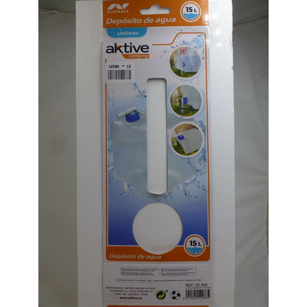 Wasserflasche Aktive Polyäthylen 15 L 24 x 28 x 24 cm (12 Stück)