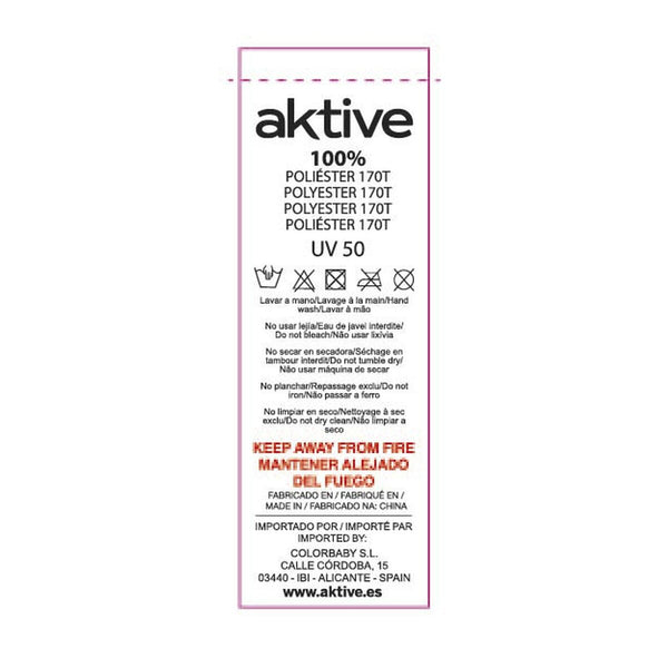 Solskærm Aktive Blau Stahl 220 x 216 x 220 cm (6 Stück)