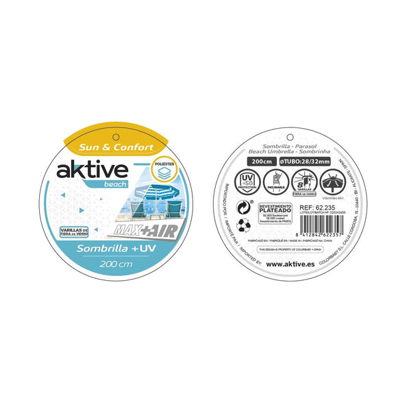 Sonnenschirm Aktive 200 x 200 x 200 cm 200 x 198 x 200 cm (6 Stück)