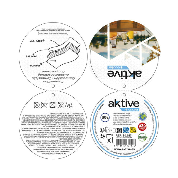 Kühltasche Aktive 40 x 23 x 24 cm (6 Stück)