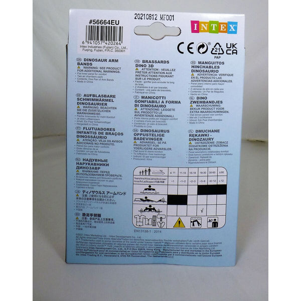 Schwimmflügel Intex Dinosaurier 13 x 15,5 x 15 cm (36 Stück)
