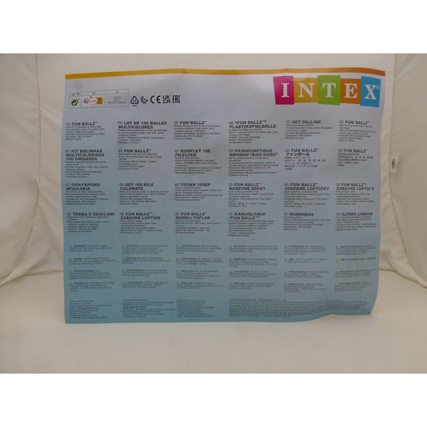Bälle Intex FUN BALLZ 8 x 8 x 8 cm (6 Stück)