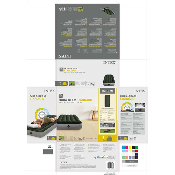 Luftmatratze Intex 76 x 25 x 191 cm (6 Stück)