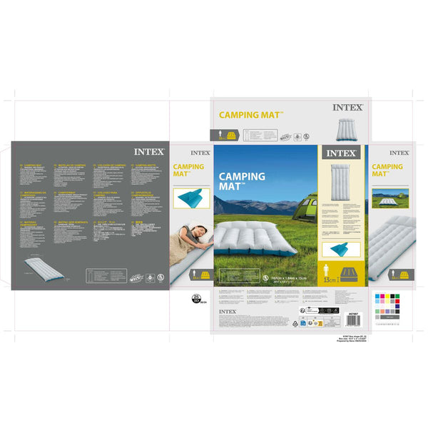 Luftmatratze Intex 67 x 17 x 184 cm (6 Stück)