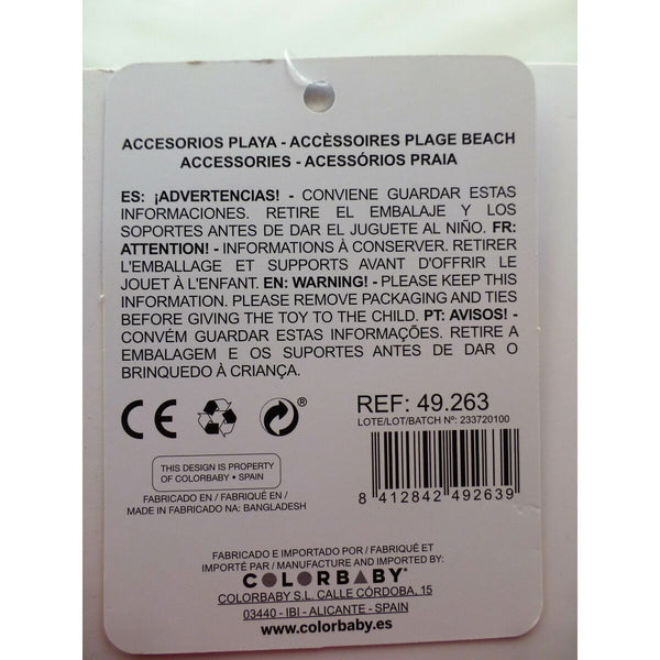 Strandspielzeuge-Set Colorbaby Polypropylen (10 Stück)