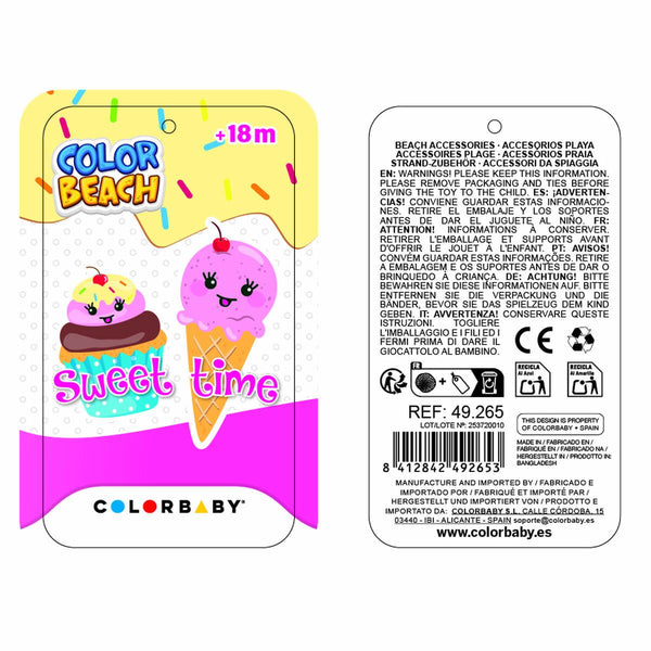 Strandspielzeuge-Set Colorbaby Polypropylen (15 Stück)