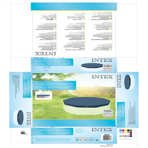 Poolabdeckung Intex 28030 METAL FRAME 305 x 25 x 305 cm