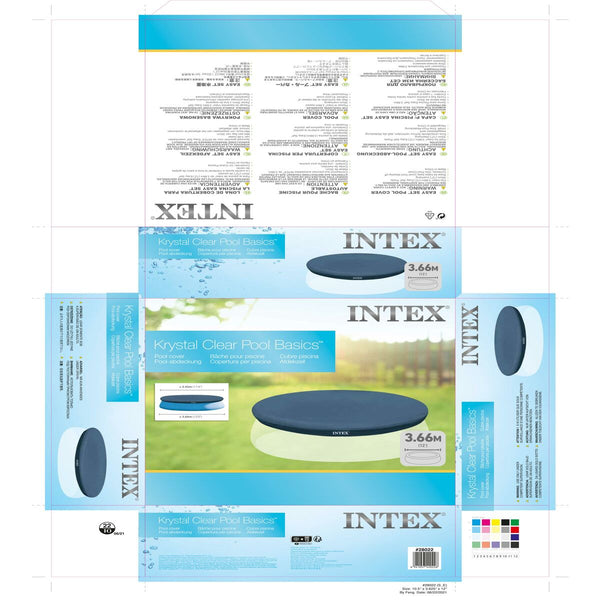 Poolabdeckung Intex 28022 EASY SET 366 x 20 x 366 cm
