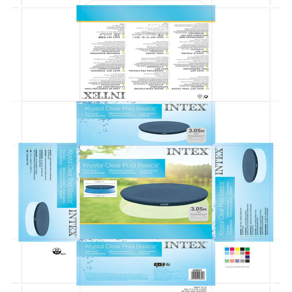 Poolabdeckung Intex 28021 EASY SET 284 x 30 x 284 cm