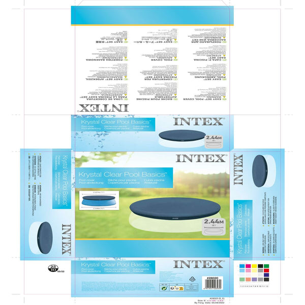 Poolabdeckung Intex 28020 EASY SEY 221 x 30 x 221 cm
