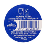 Flacher Teller Duralex Picardie Blau Ø 23 cm (48 Stück)