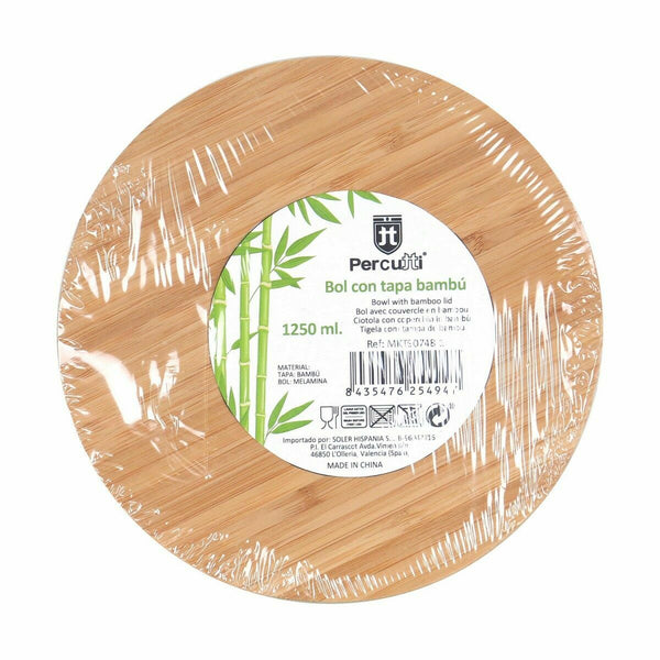 Schüssel Percutti Melamine Braun grün 18,9 x 18,9 x 8,5 cm Bambus (4 Stück)
