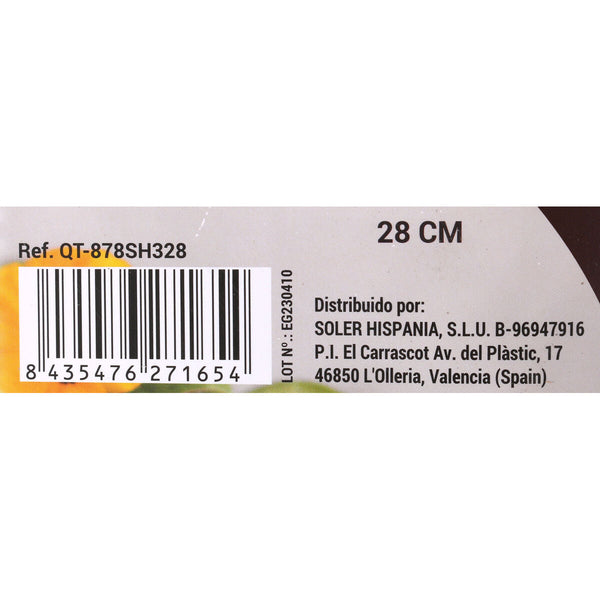 Kasserolle mit Glasabdeckung Quttin Sahara Geschmiedetes Aluminium Braun 42 x 29 x 4,5 cm (4 Stück)