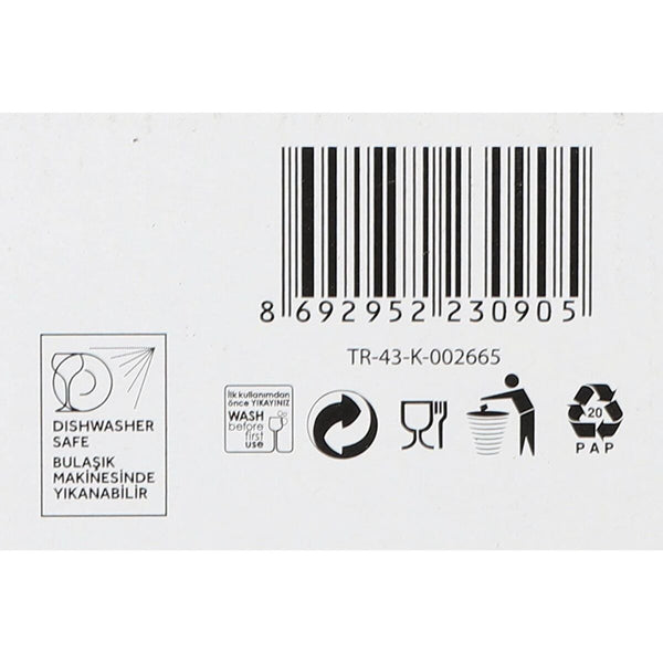 Gläserset LAV Terra Durchsichtig Kristall 590 ml 6 Stücke (8 Stück)