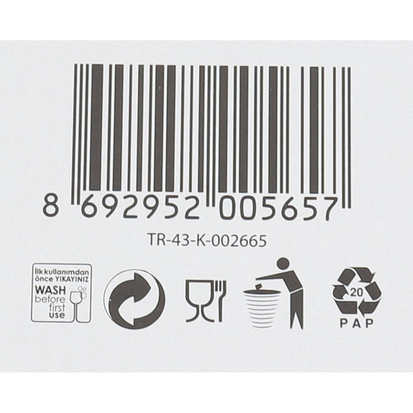 Gläsersatz Inde Misket 170 ml Weiß 6 Stücke (4 Stück)