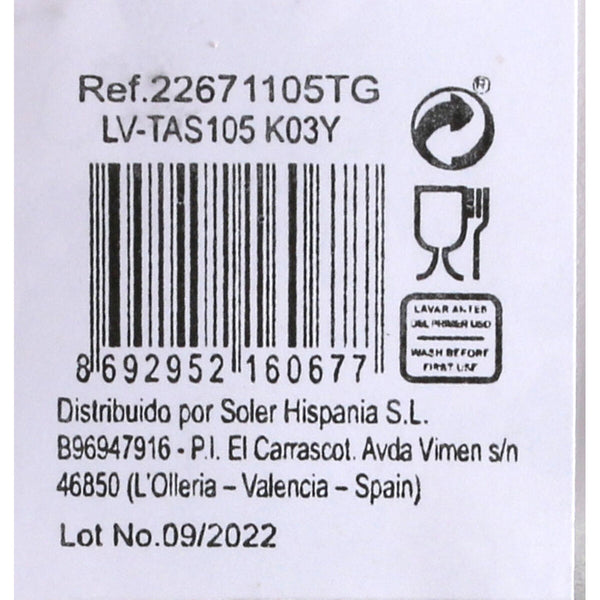 Transparentes Glasgefäß Inde Tasty 1,05 L mit Deckel (12 Stück)