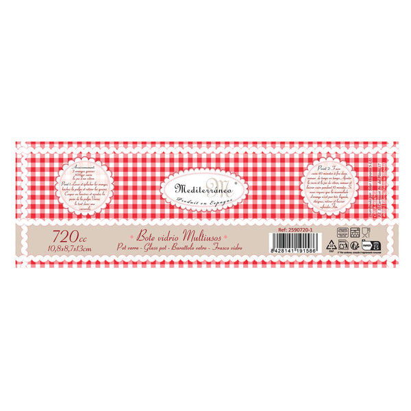 Topf Mediterraneo Bov Mehrzweck Glas 720 ml (8 Stück)